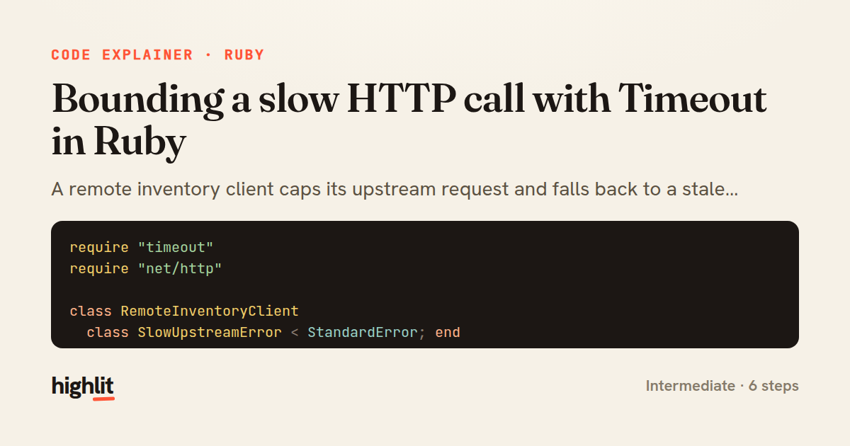 Bounding a slow HTTP call with Timeout in Ruby — share card