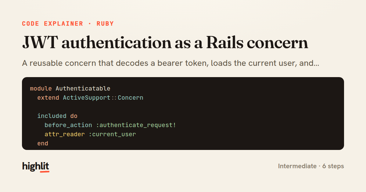 JWT authentication as a Rails concern — share card