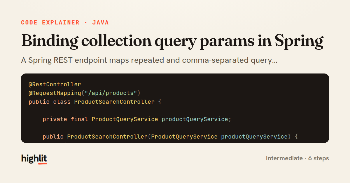 Binding collection query params in Spring — share card