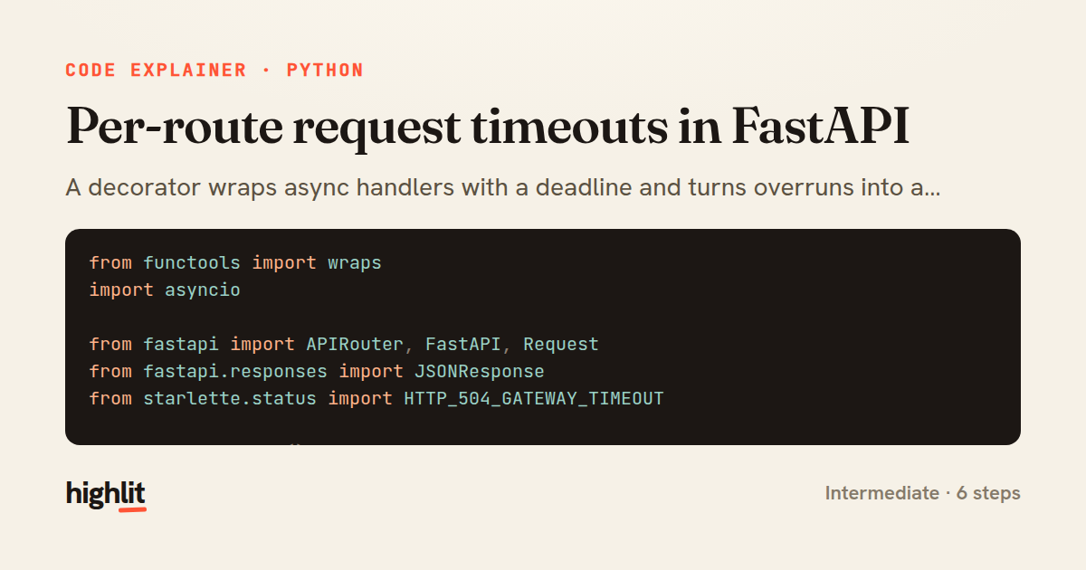 Per-route request timeouts in FastAPI — share card