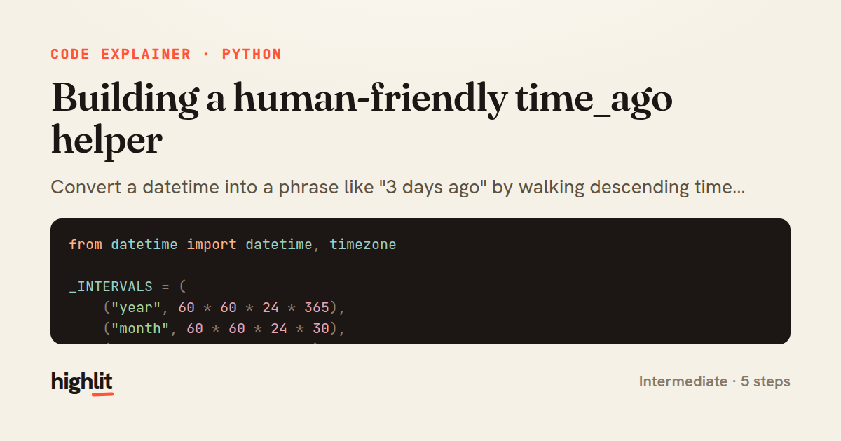 Building a human-friendly time_ago helper — share card