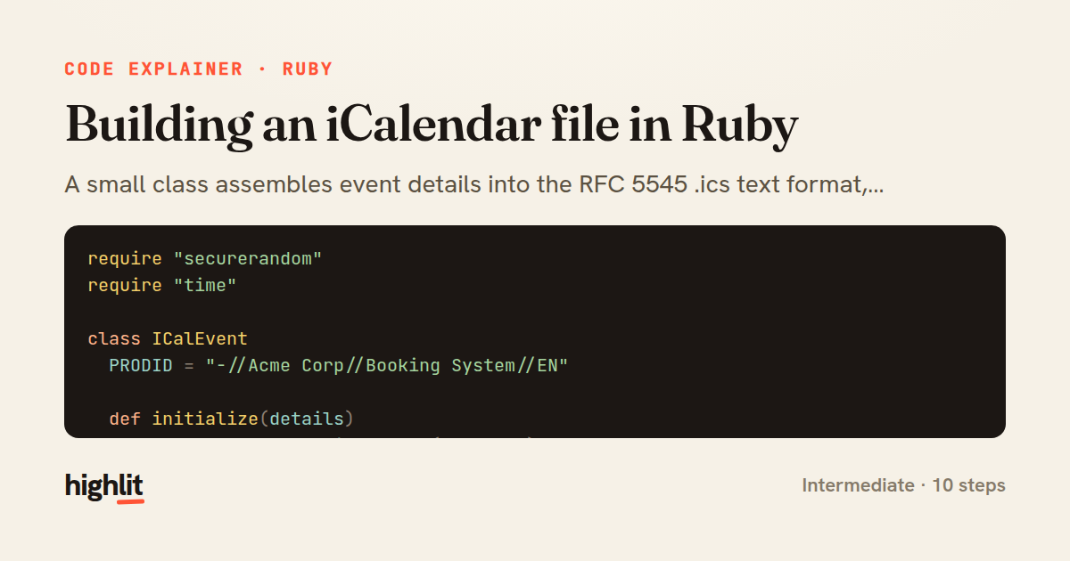 Building an iCalendar file in Ruby — share card