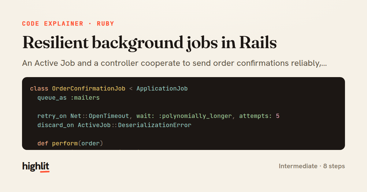 Resilient background jobs in Rails — share card