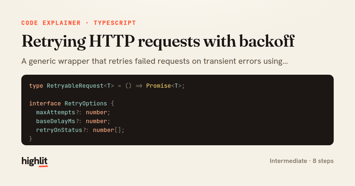 Retrying HTTP requests with backoff — share card