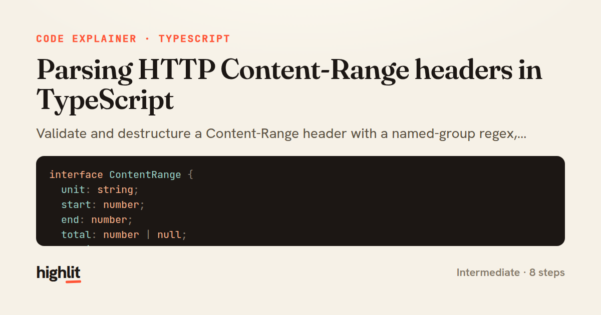 Parsing HTTP Content-Range headers in TypeScript — share card