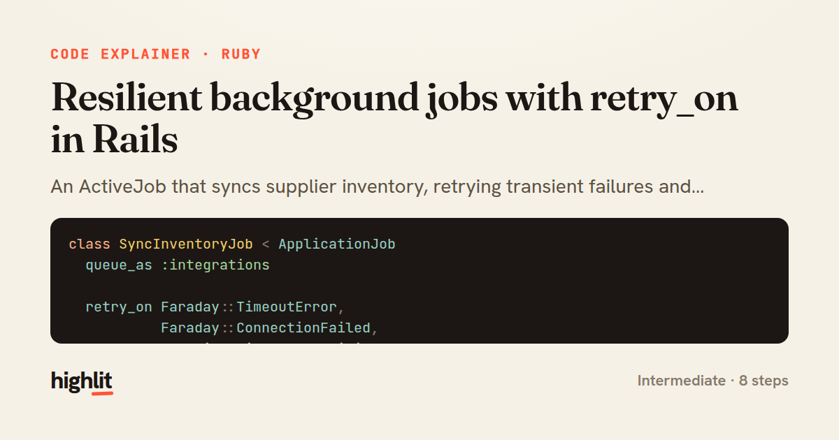 Resilient background jobs with retry_on in Rails — share card
