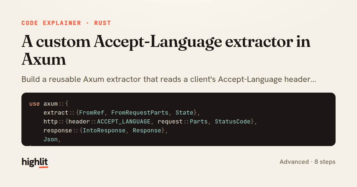 A custom Accept-Language extractor in Axum — share card
