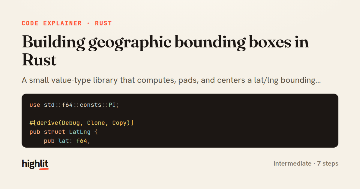 Building geographic bounding boxes in Rust — share card