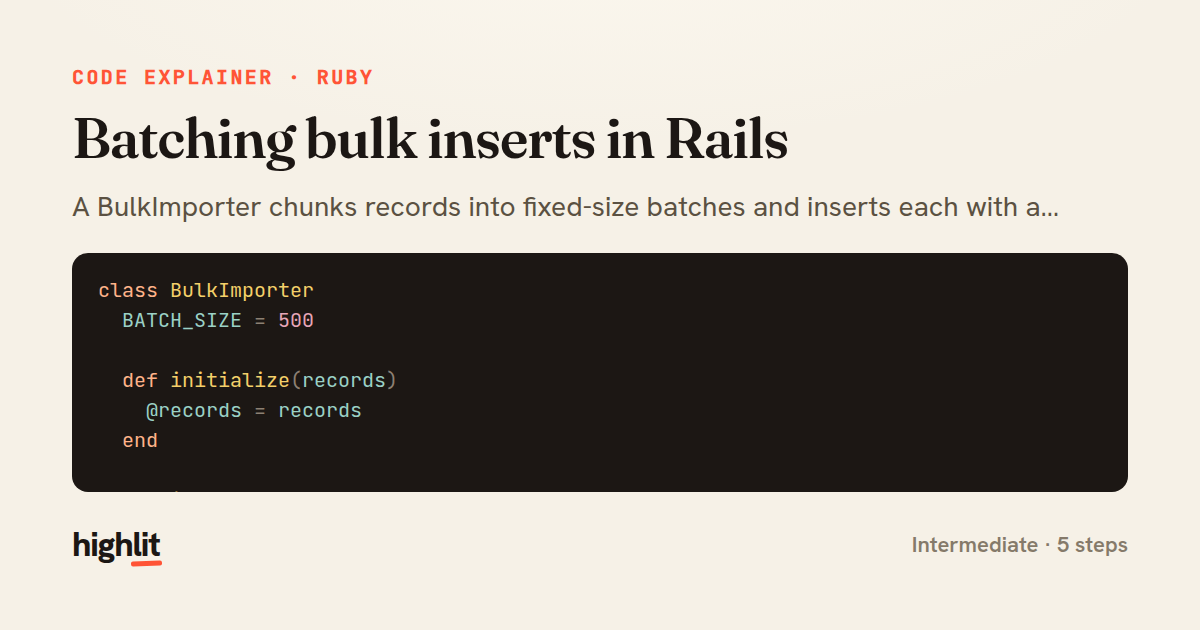 Batching bulk inserts in Rails — share card