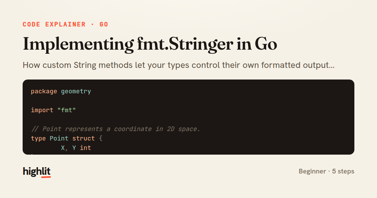 Implementing fmt.Stringer in Go — share card