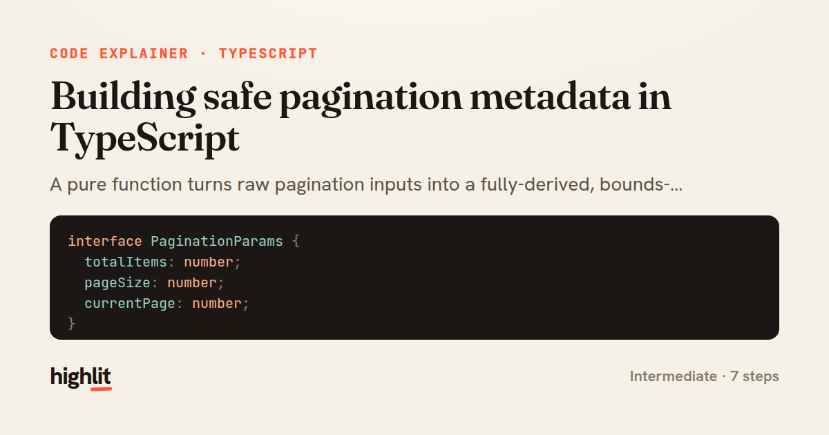 Building safe pagination metadata in TypeScript — share card