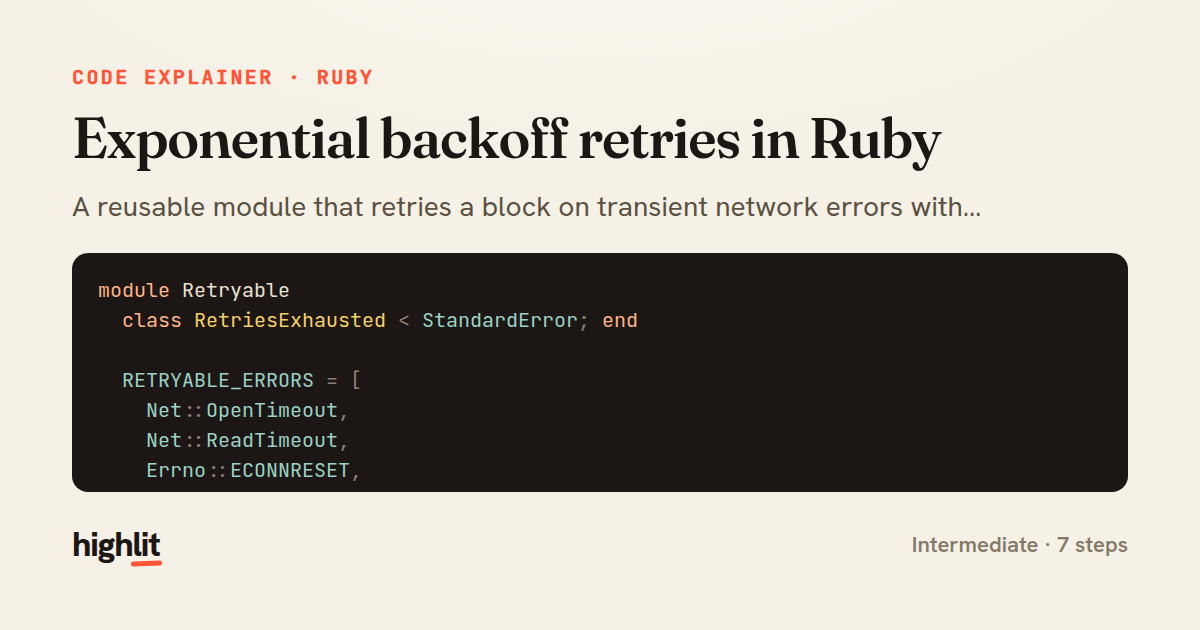 Exponential backoff retries in Ruby — share card