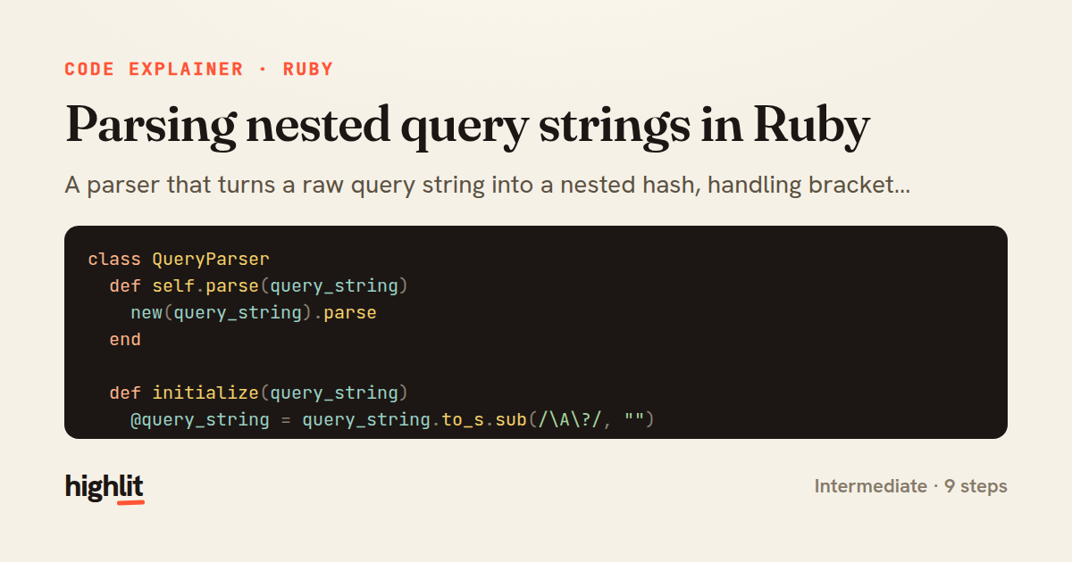 Parsing nested query strings in Ruby — share card