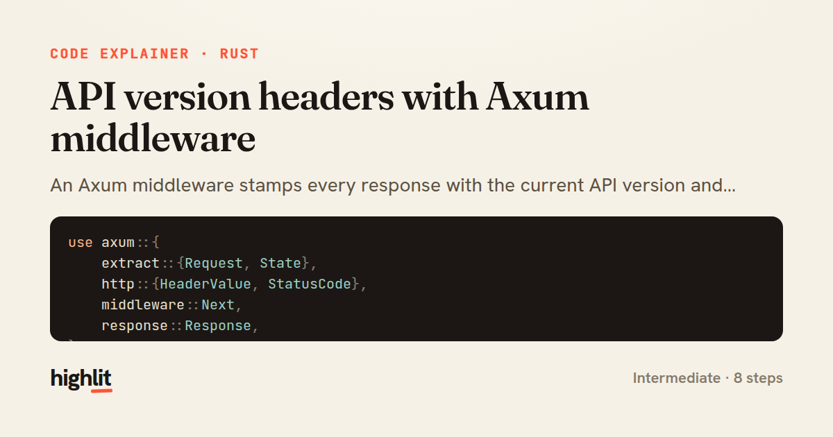 API version headers with Axum middleware — share card
